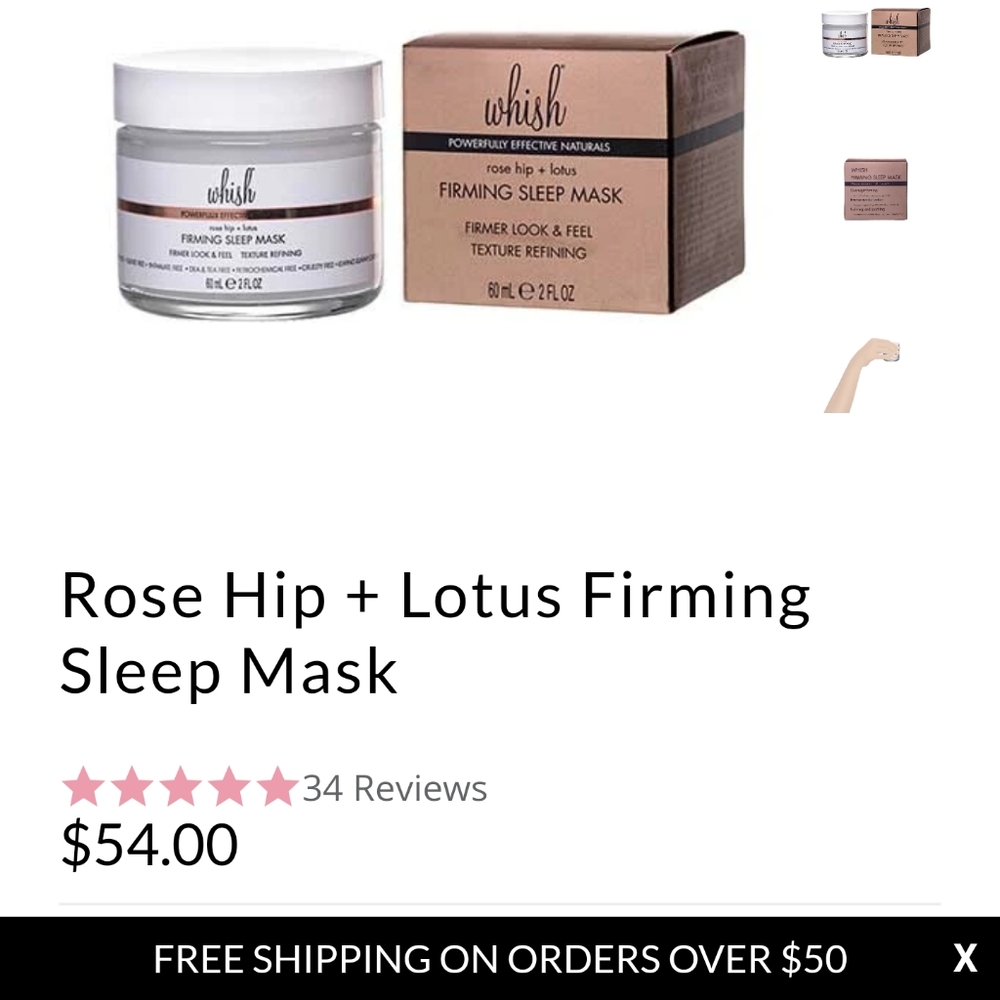 Whish firming sleep mask